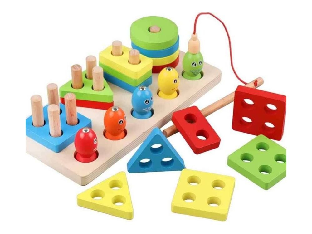 Geometric Stacker & Fishing Board — wholesale from HBR Enterprises, Mysuru