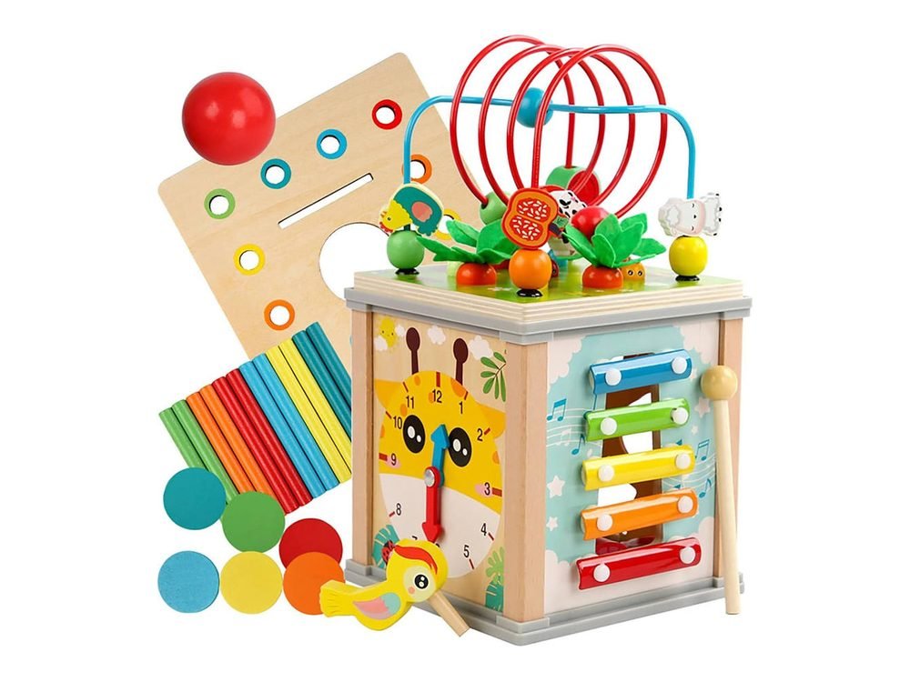 Multi-Activity Wooden Cube — wholesale from HBR Enterprises, Mysuru
